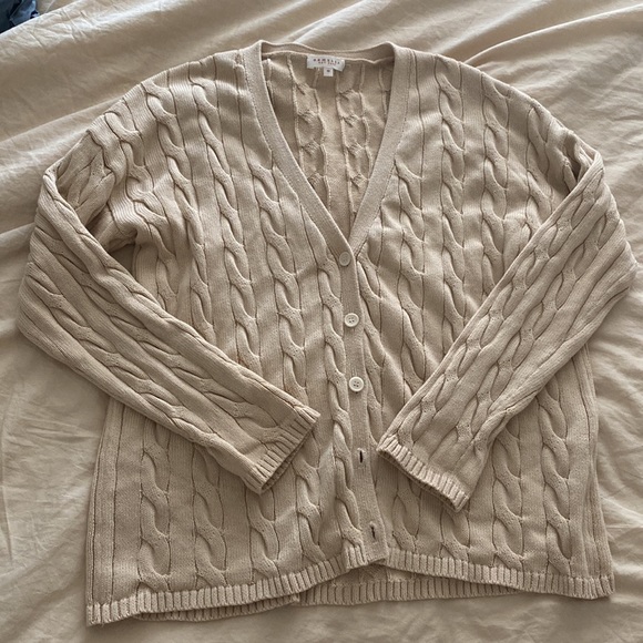 Demylee cotton cable cardigan - Picture 3 of 5